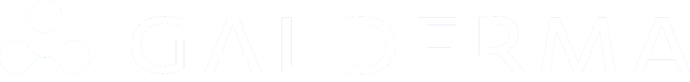 logo galderma rectangular blanco